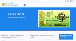Desktop Screenshot of fmipa.unej.ac.id