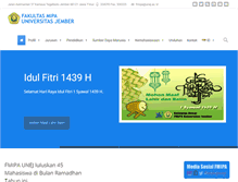 Tablet Screenshot of fmipa.unej.ac.id
