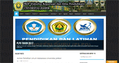Desktop Screenshot of fkip.unej.ac.id
