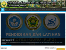 Tablet Screenshot of fkip.unej.ac.id